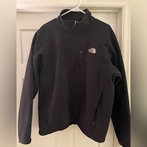 Large North face fleece jacket with a poly shell
